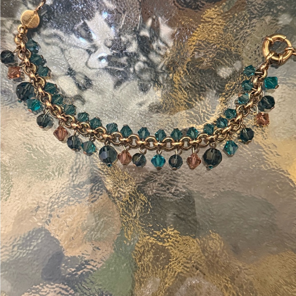 Givenchy vintage bracelet dangling beads, two different colors classic Givenchy